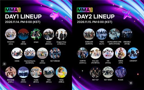 На «MMA 2026» выступят 26 команд, включая IVE и Kortis