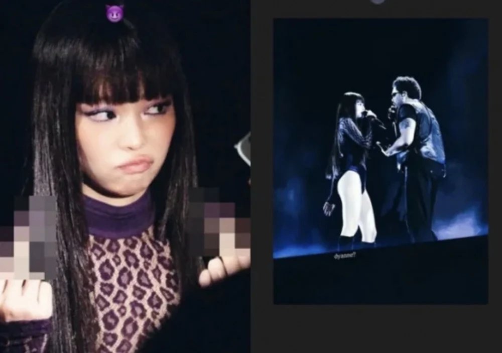 Дженни из BLACKPINK поделилась яркими фотографиями с сеульского концерта The Weeknd