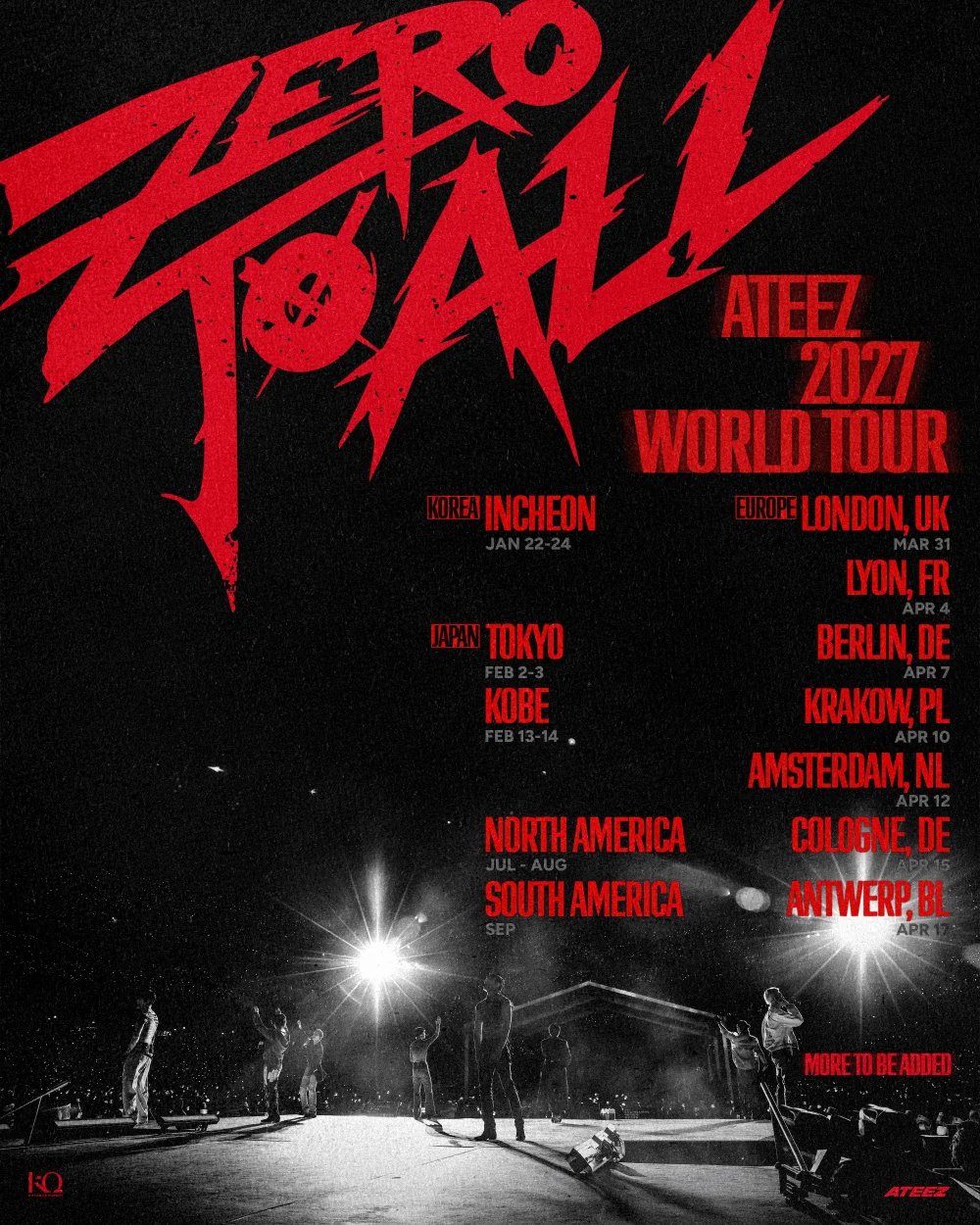 ATEEZ анонсировали мировой тур «ZERO TO ALL» на 2027 год