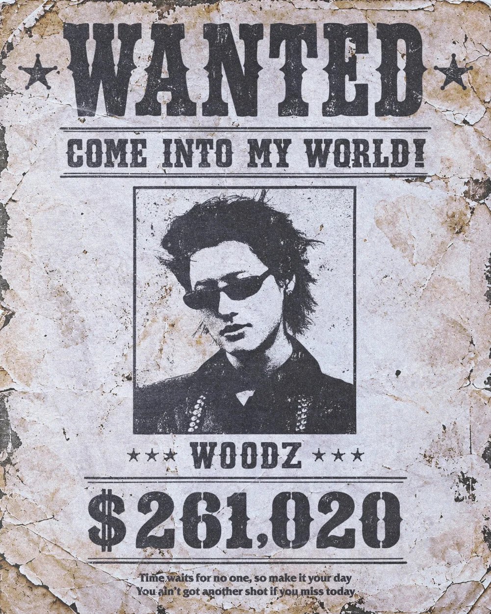 WOODZ интригует новым цифровым синглом «Come into my world!» с дерзким постером в стиле «Разыскивается»
