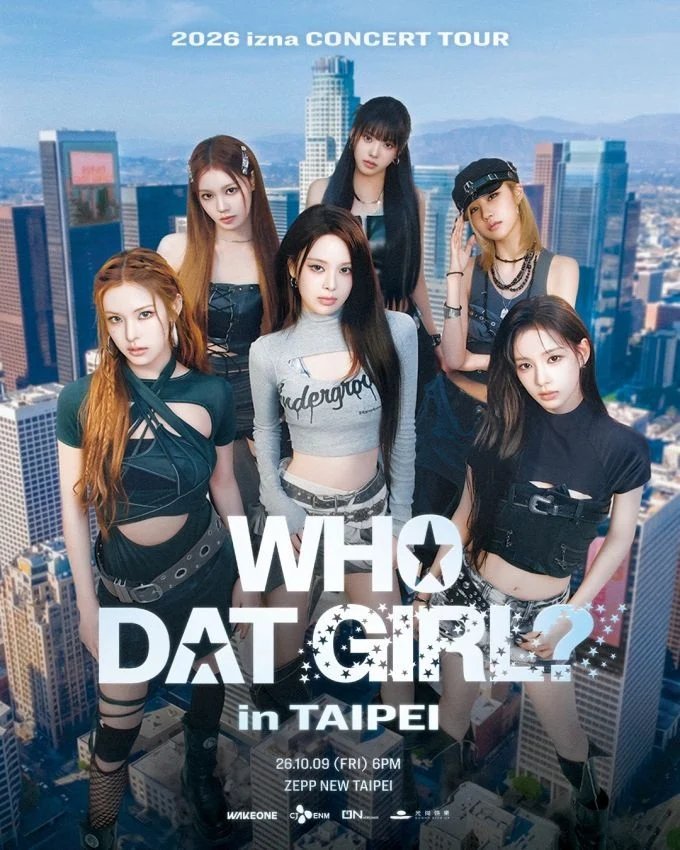 izna начинают зарубежный этап своего первого концертного тура «WHO DAT GIRL?» в Тайбэе
